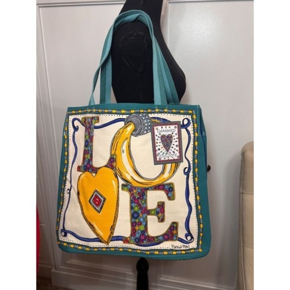 Brighton Canvas Tote Charmed Love - Picture 5 of 9